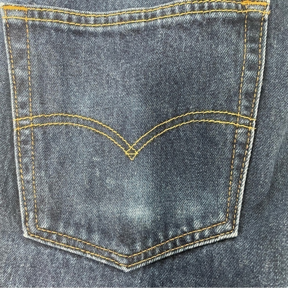 Levi's Men's 505 Straight Jeans Medium Wash 100% Cotton Waist 36 - Picture 12 of 15